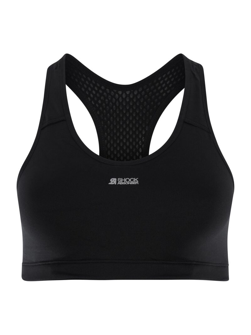 SHOCK ABSORBER Sutien sport  gri / negru