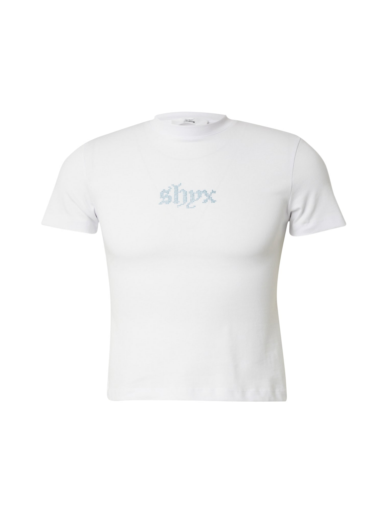 SHYX Tricou 'Sharli'  albastru deschis / alb