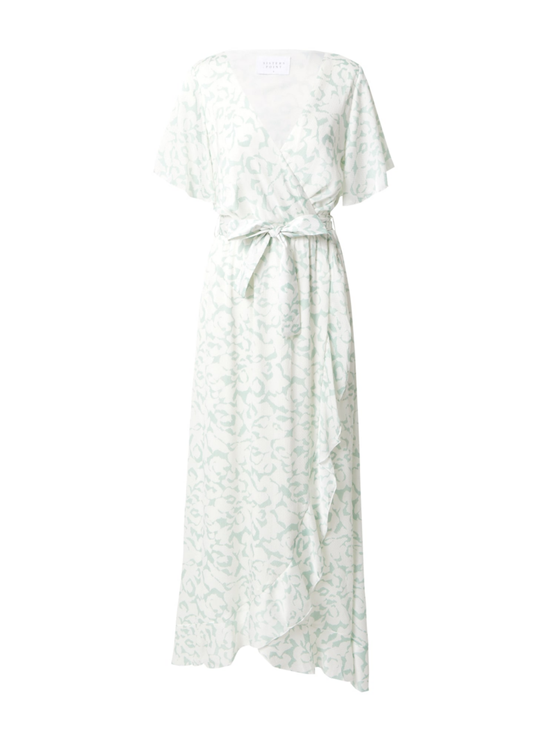 SISTERS POINT Rochie  verde pastel / alb