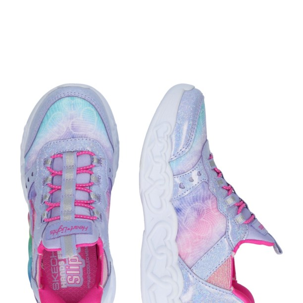 SKECHERS Sneaker 'INFINITE HEART LIGHTS - ETERNAL SHIMMER'  albastru deschis / mov liliachiu / roz / roz