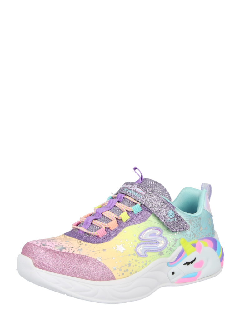 SKECHERS Sneaker 'Unicorn Dreams'  turcoaz / galben deschis / mov deschis / roz