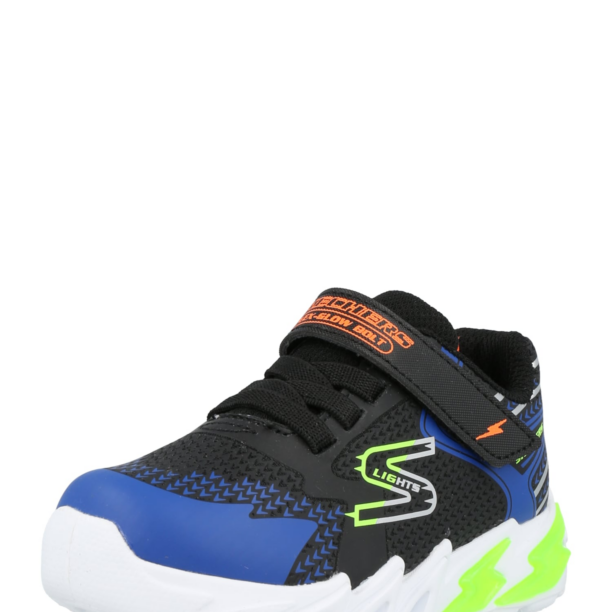 SKECHERS Sneaker  albastru regal / verde neon / portocaliu mandarină / negru