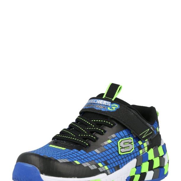 SKECHERS Sneaker  albastru / verde limetă / negru