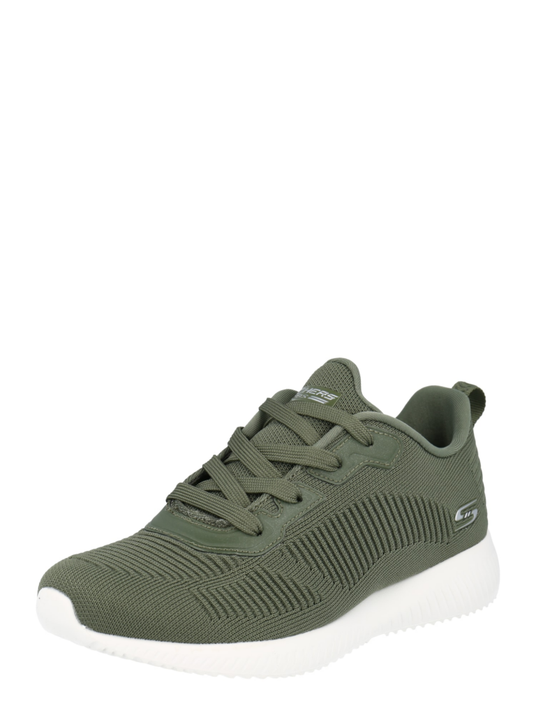 SKECHERS Sneaker low 'Bob Squad'  verde închis / alb