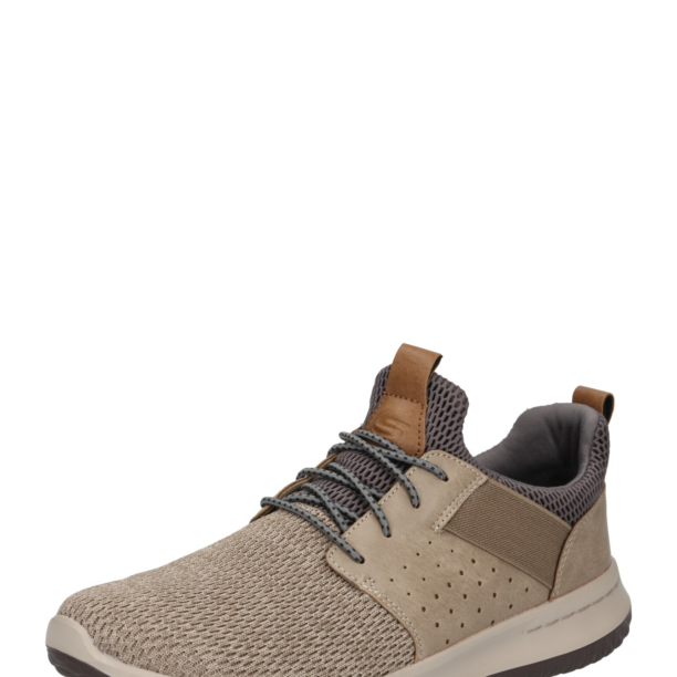 SKECHERS Sneaker low 'Deslon Camben'  bej deschis / gri taupe / gri argintiu