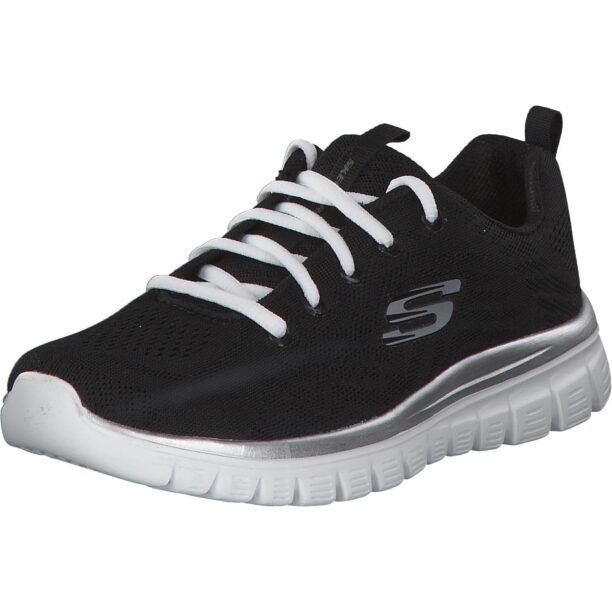 SKECHERS Sneaker low 'Graceful Get Connected'  negru / alb