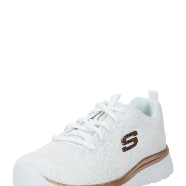 SKECHERS Sneaker low 'Graceful Get Connected'  negru / alb