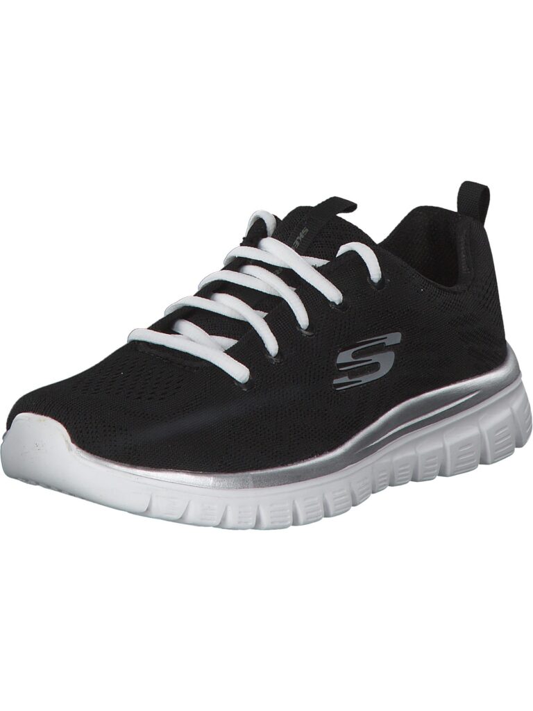 SKECHERS Sneaker low 'Graceful Get Connected'  negru / alb