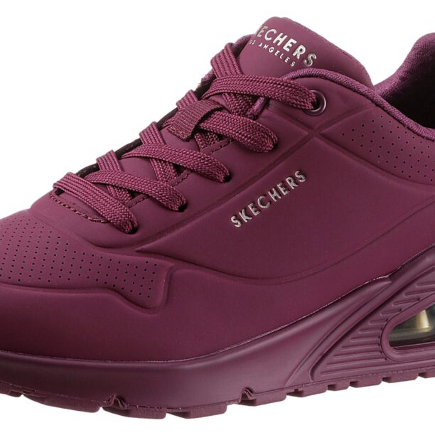 SKECHERS Sneaker low 'Uno Stand On Air'  mov zmeură / argintiu