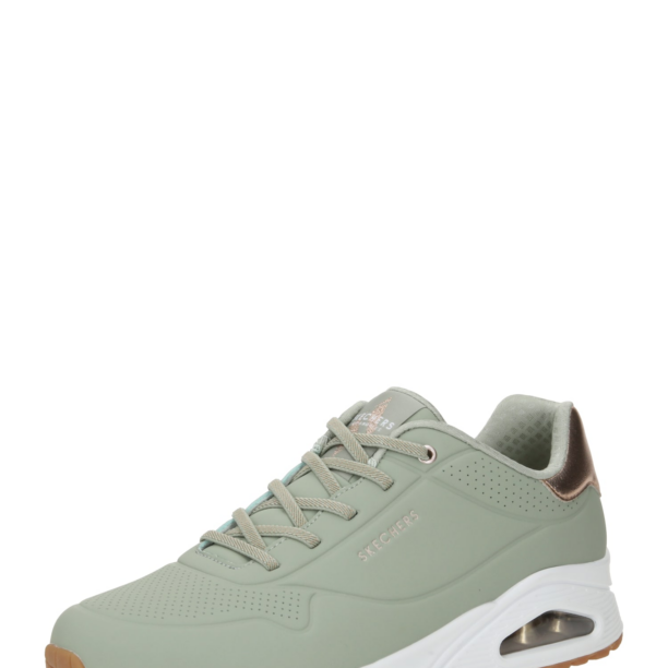 SKECHERS Sneaker low 'Uno'  auriu / verde deschis