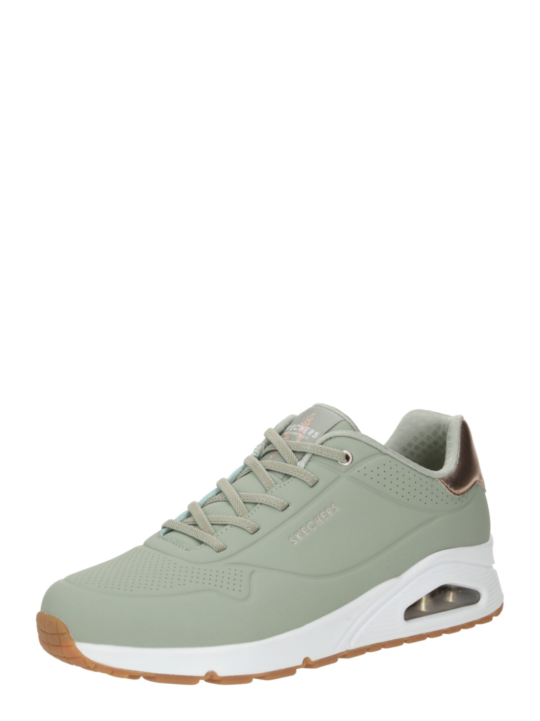 SKECHERS Sneaker low 'Uno'  auriu / verde deschis