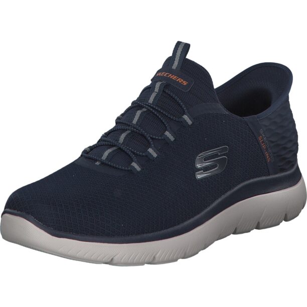 SKECHERS Teniși  bleumarin / gri deschis / portocaliu