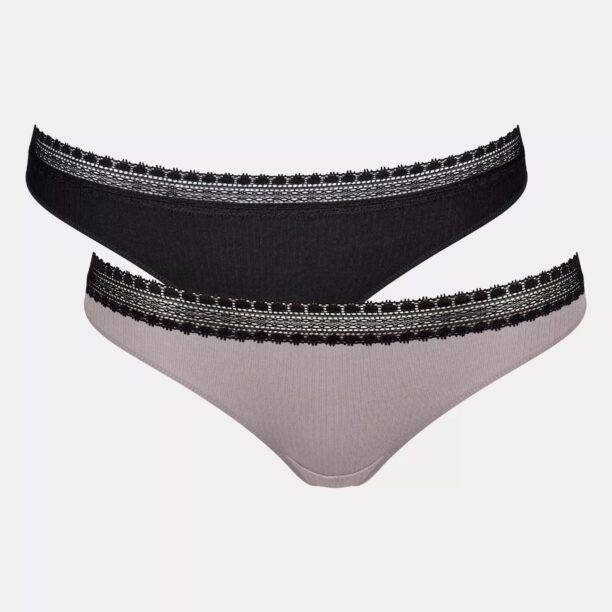 SLOGGI Slip 'GO'  gri taupe / negru