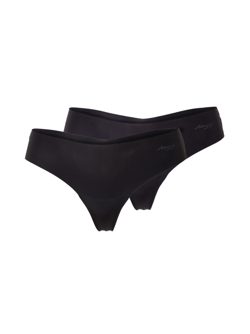 SLOGGI Tanga 'ZERO Microfibre 2.0 H'  gri / negru