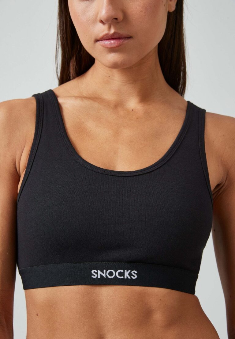 SNOCKS Sutien  negru / alb