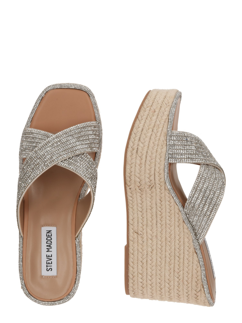 STEVE MADDEN Papuci de casă 'JELISA-R'  bej / argintiu