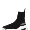 STEVE MADDEN Sneaker înalt  negru / alb