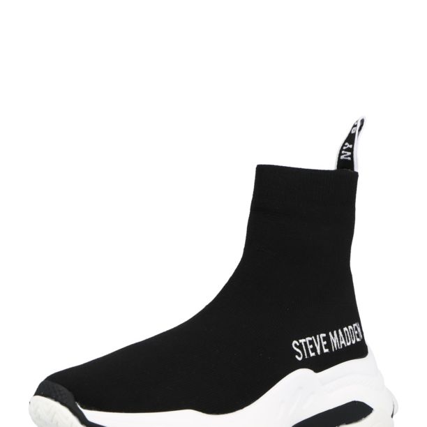 STEVE MADDEN Sneaker înalt  negru / alb