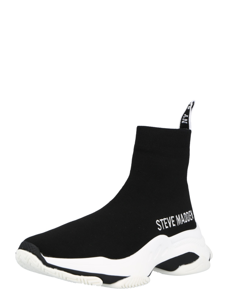 STEVE MADDEN Sneaker înalt  negru / alb