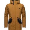 STONE HARBOUR Parka de iarnă 'Ragaan'  maro caramel / negru