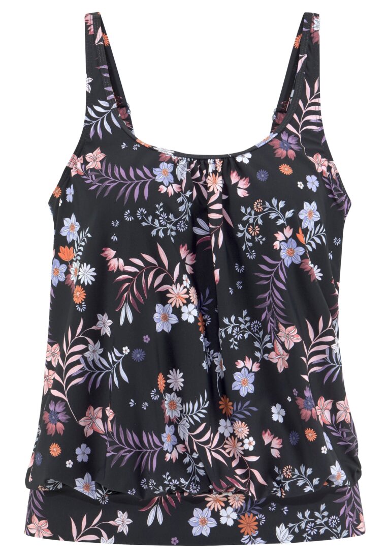 SUNSEEKER Costum de baie Tankini 'Bettie Sunseeker'  bleumarin / albastru deschis / lila / roz