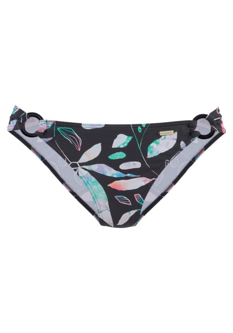 SUNSEEKER Slip costum de baie 'Leaves'  negru