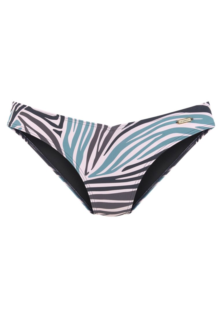 SUNSEEKER Slip costum de baie  albastru deschis / gri metalic / negru / alb