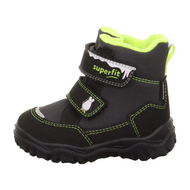 SUPERFIT Bocanci de zăpadă 'HUSKY1'  verde limetă / negru / alb