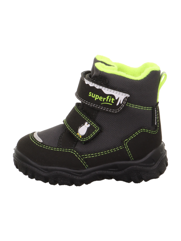 SUPERFIT Bocanci de zăpadă 'HUSKY1'  verde limetă / negru / alb