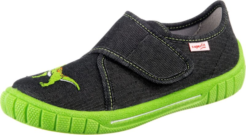 SUPERFIT Papuci de casă 'Bill'  verde neon / roșu / negru amestecat / alb