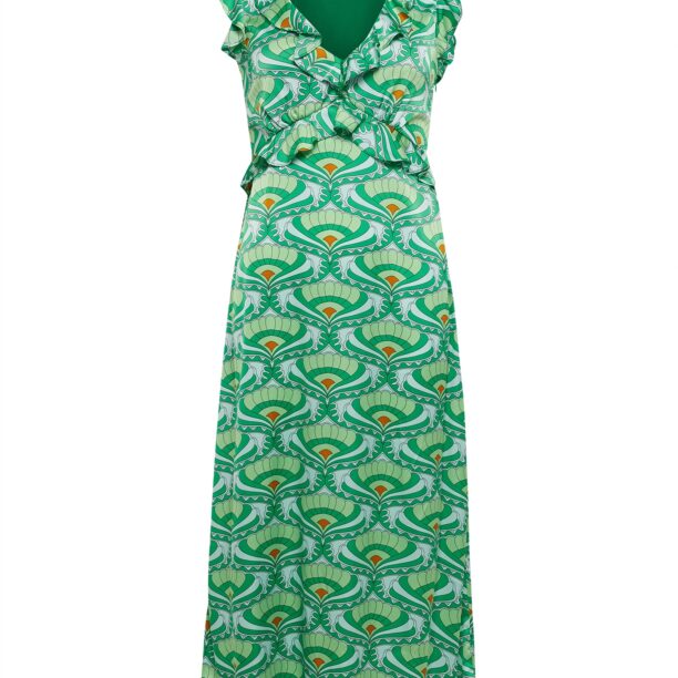 Sável Rochie 'THERISE'  galben șofran / verde mentă / verde jad / verde pastel