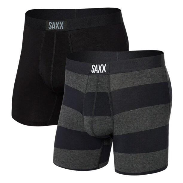 Saxx Vibe Boxer Brief 2-Pack Graphite