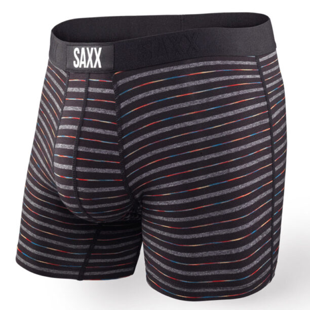 Saxx Vibe Boxer Brief Black Gradient Stripe