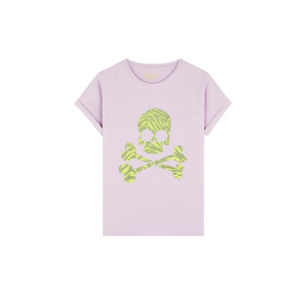 Scalpers Tricou  verde / mov liliachiu