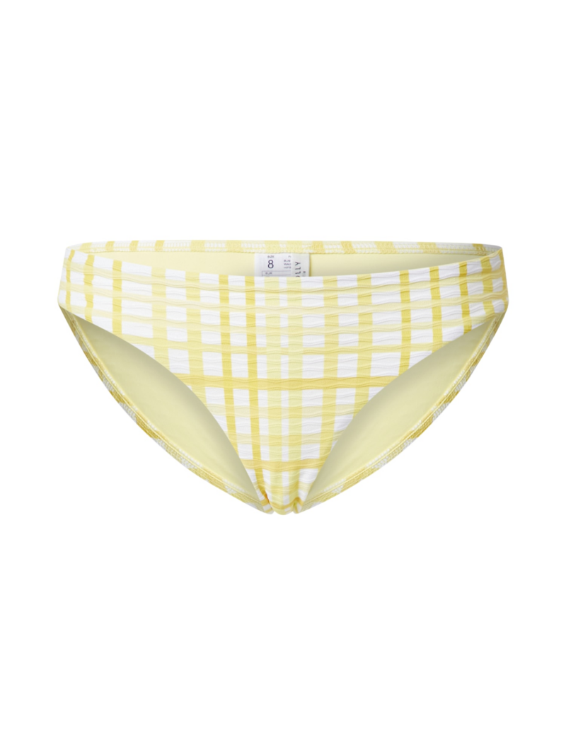 Seafolly Slip costum de baie 'Lime'  galben citron / alb