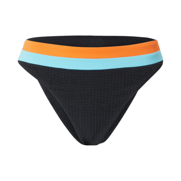 Seafolly Slip costum de baie  azur / portocaliu / negru