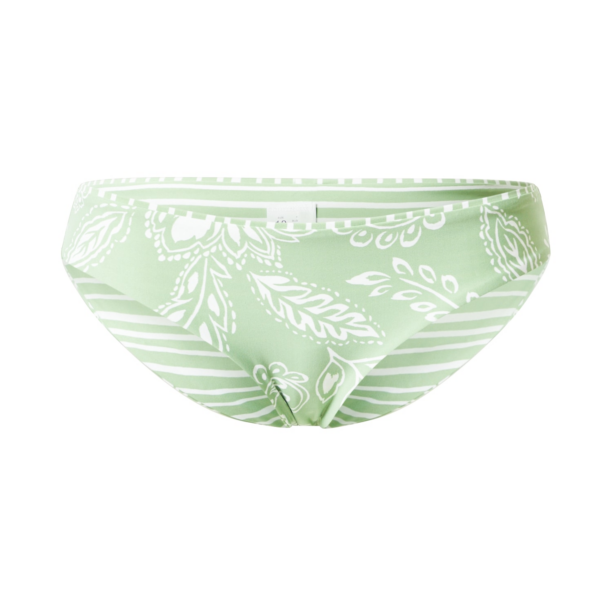 Seafolly Slip costum de baie  verde deschis / alb