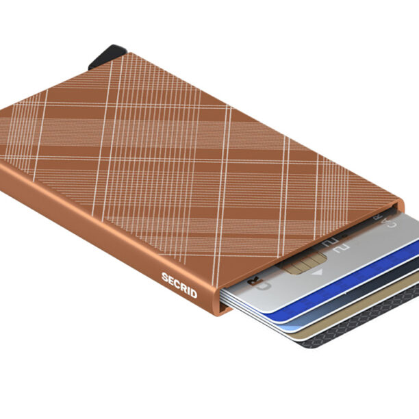 Secrid Cardprotector Laser Tartan Rust preţ