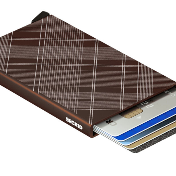 Secrid Cardprotector Laser tartan Brown