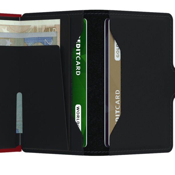 Secrid Miniwallet Matte Black & Red preţ