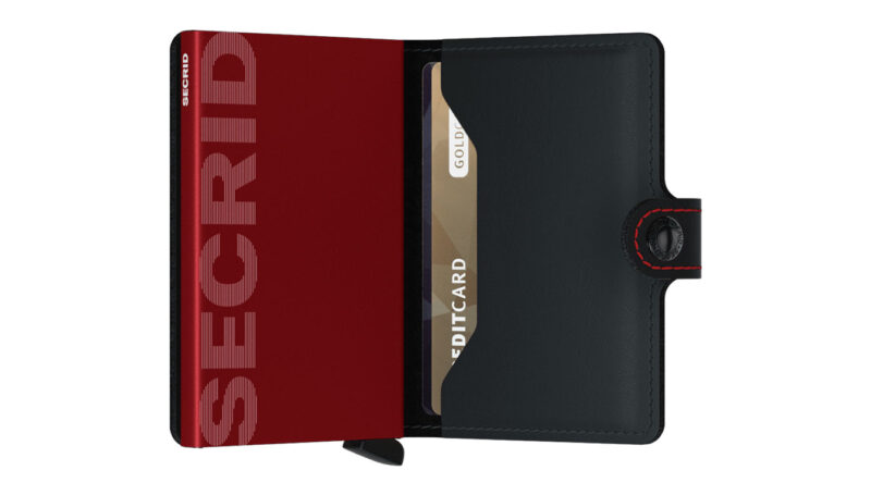 Cumpăra Secrid Miniwallet Matte Black & Red