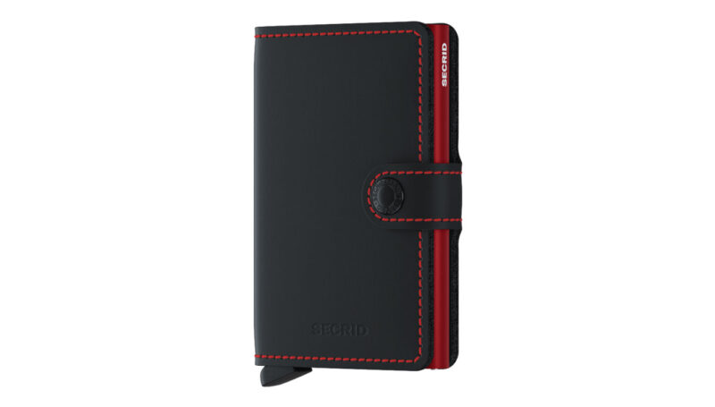 Secrid Miniwallet Matte Black & Red