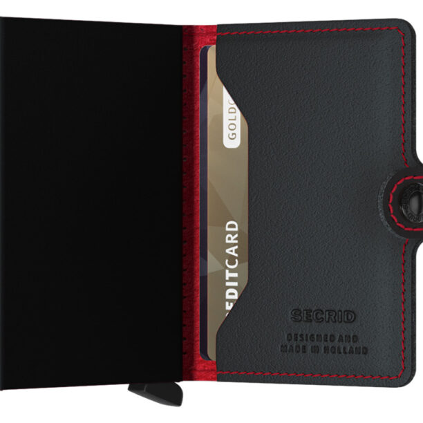 Cumpăra Secrid Miniwallet Perforated Black Red