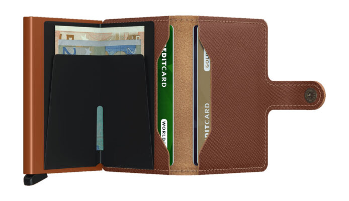 Secrid Miniwallet Safiano Caramel preţ