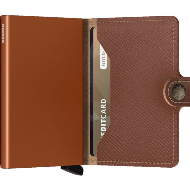 Cumpăra Secrid Miniwallet Safiano Caramel