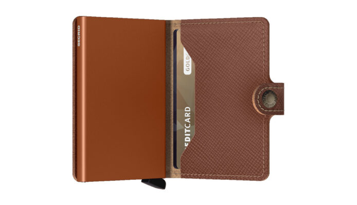 Cumpăra Secrid Miniwallet Safiano Caramel