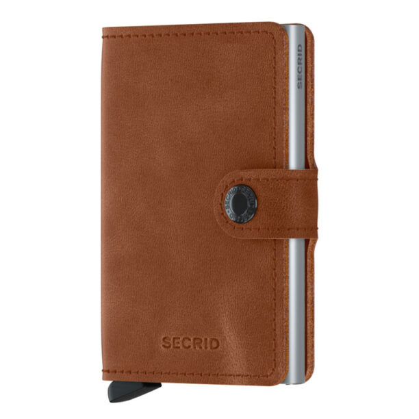 Secrid Miniwallet Vintage Cognac-Silver