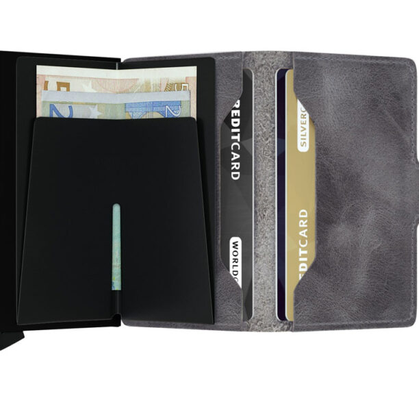 Secrid Miniwallet Vintage Grey Black preţ