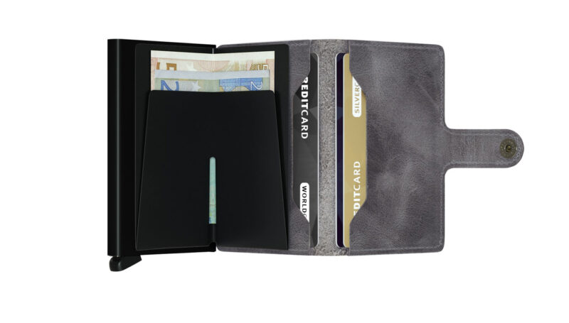 Secrid Miniwallet Vintage Grey Black preţ