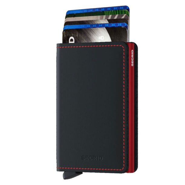 Secrid Slimwallet Matte Black & Red preţ